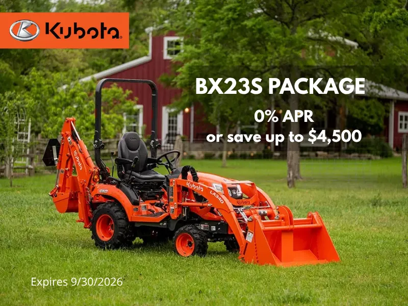 New Kubota BX23s Package